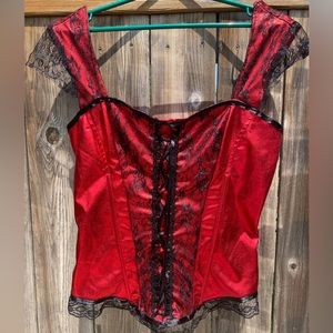 Black and Red Women’s Corset Costume